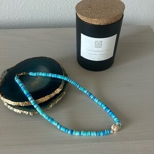 💙 HANDMADE! Clay Bead Necklace🩵